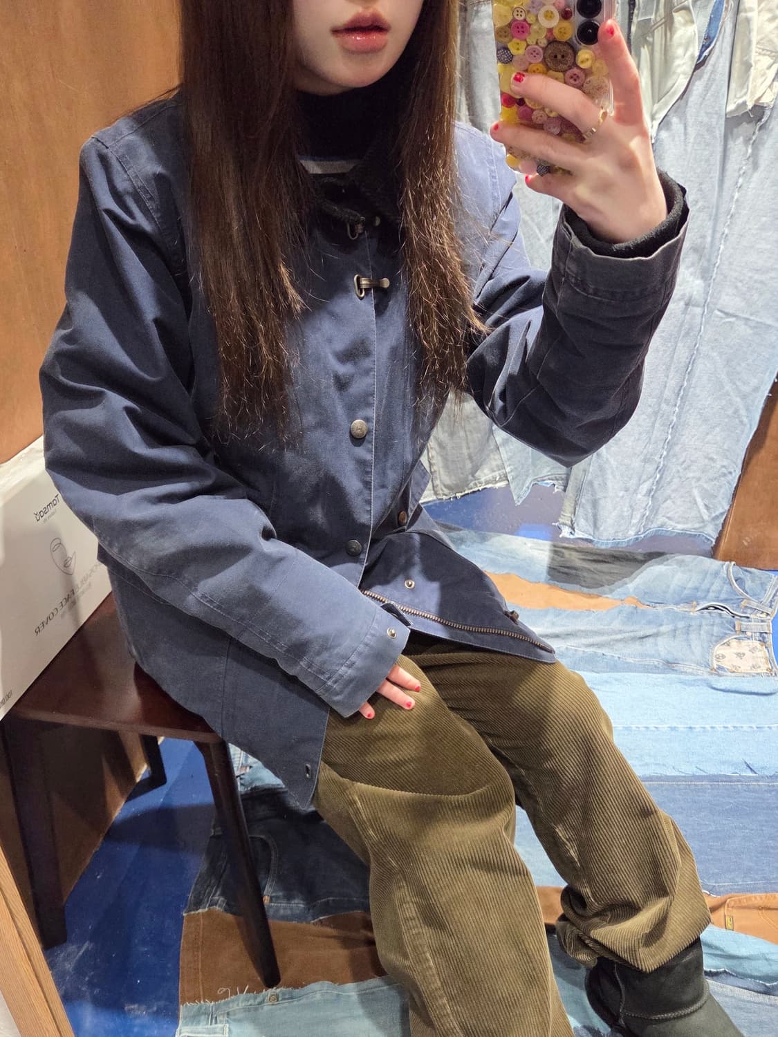 KR3W 코듀로이카라 버클 워크 자켓 상품이미지2