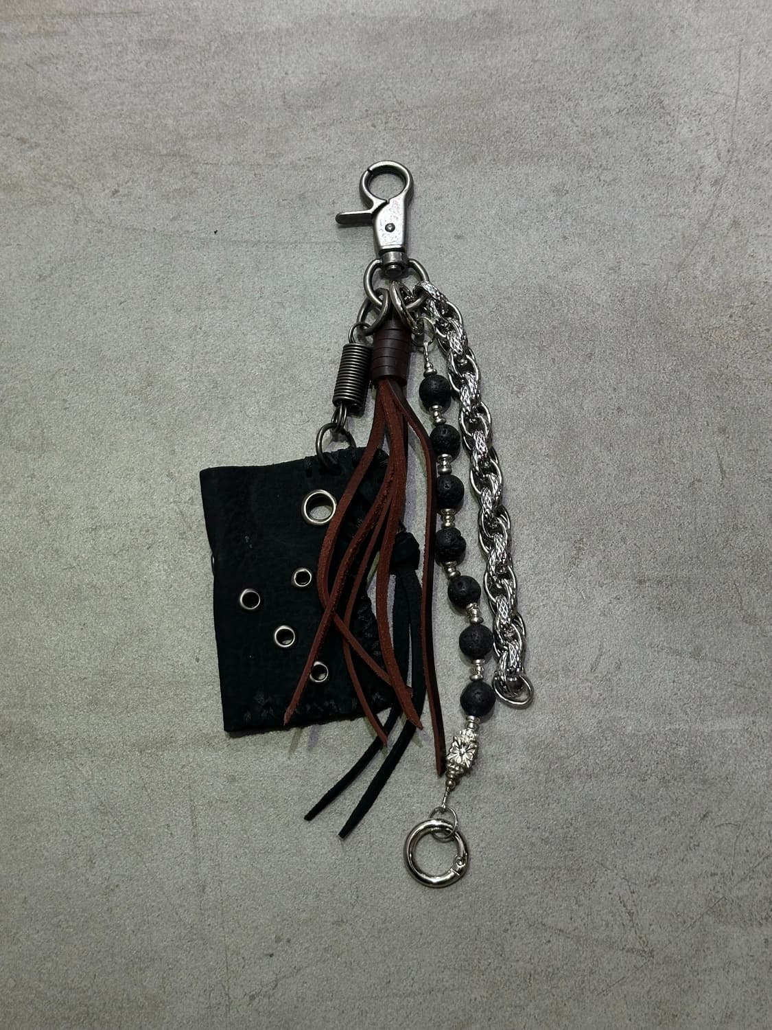 New🖤Mixed leather - 믹스 레더 키체인BR 상품이미지1