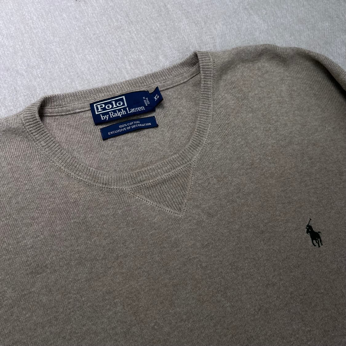 105 폴로 랄프로렌 코튼 베이지 니트 상품이미지2