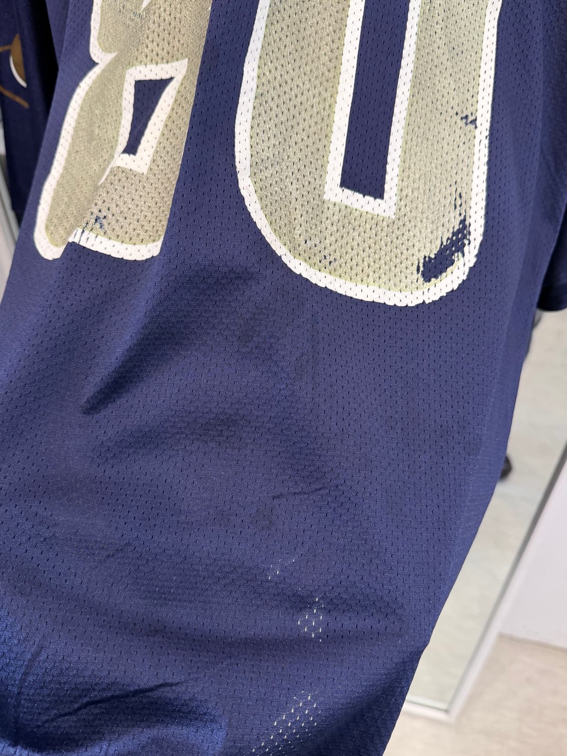 90s Puma 올드 푸마 NFL LA 램스 No.80 풋볼 저지 USA 상품이미지9