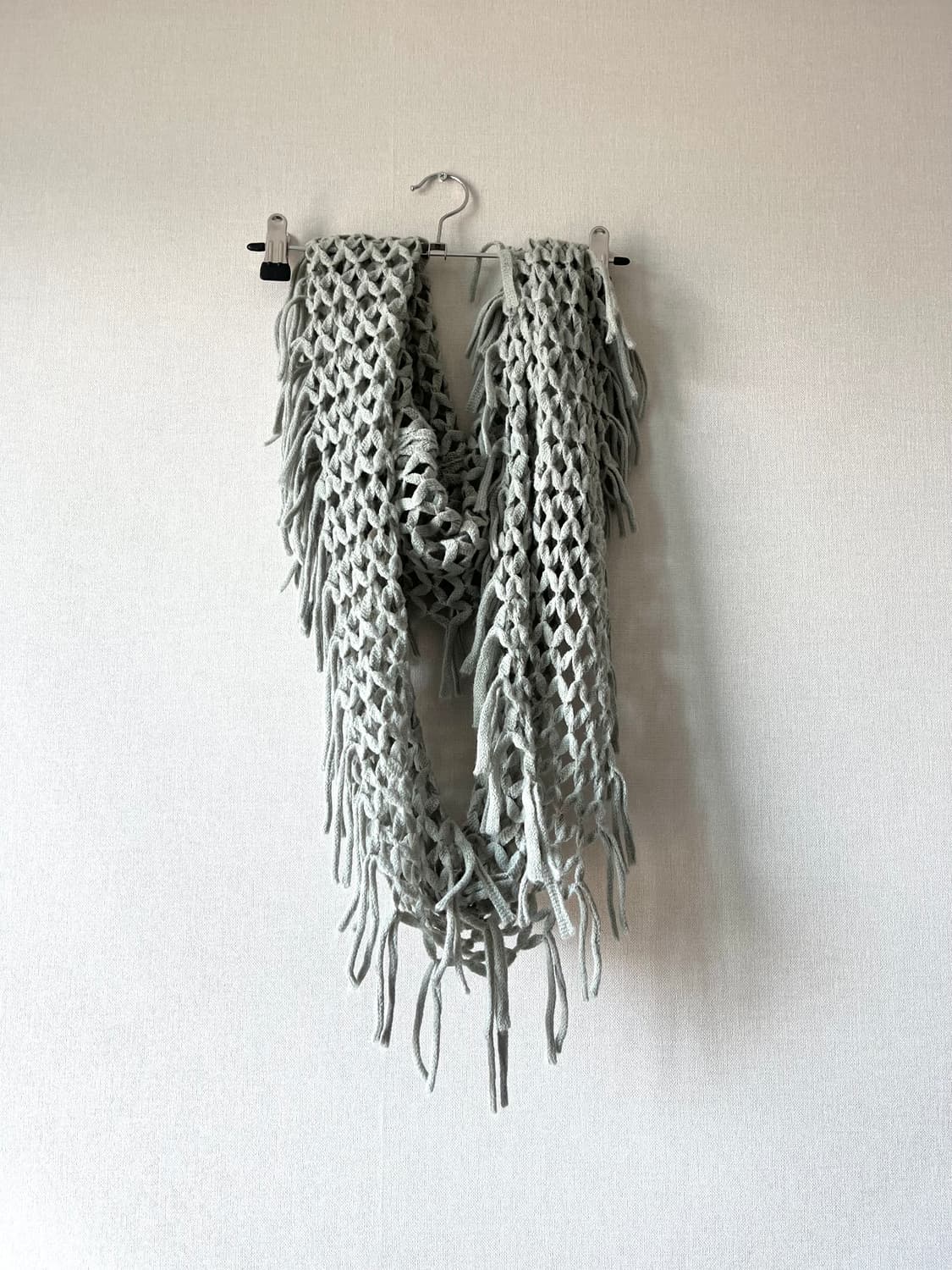 피조물빈티지 네트 니트 머플러 상품이미지3