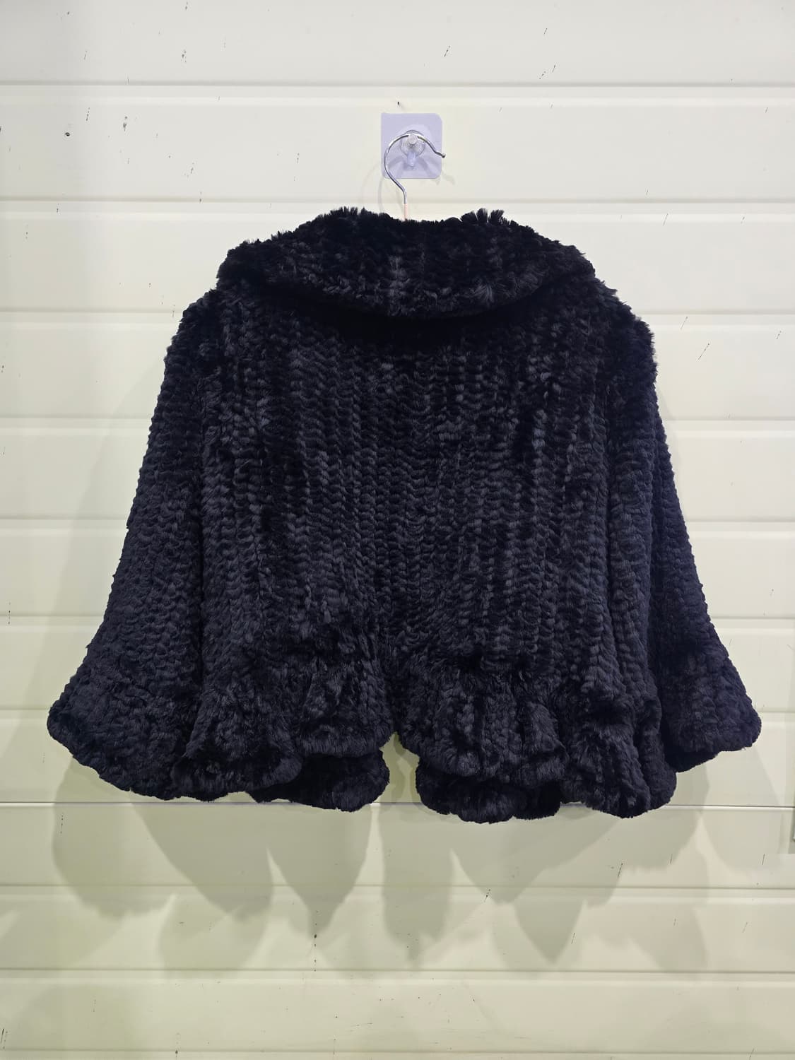 Platinum Blu:pepe 블랙 렉스 퍼 자켓 상품이미지5