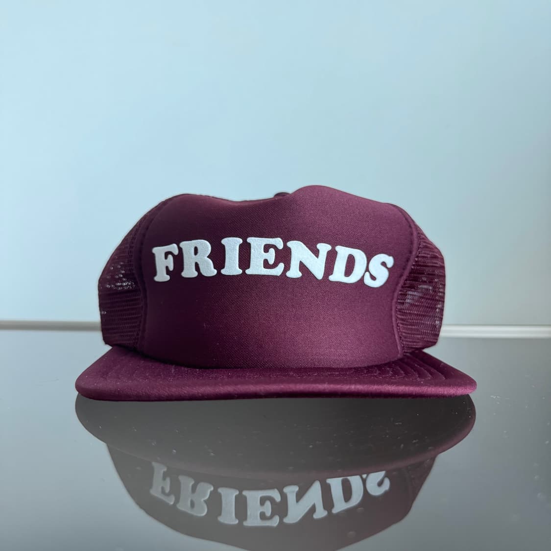 USA 빈티지 모자 볼캡 vintage cap 트러커 메쉬 버건디 상품이미지1
