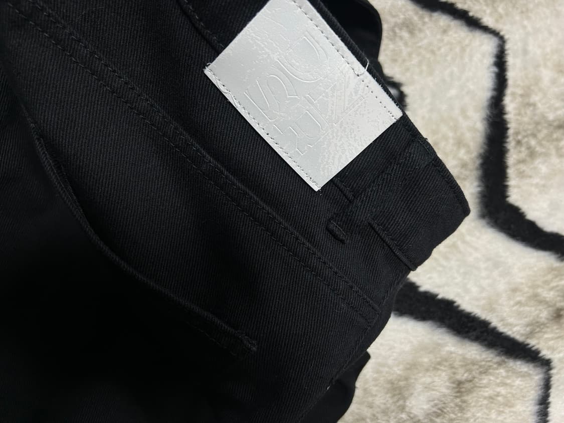 [M]DNSR 와이드 데님팬츠/블랙 상품이미지1