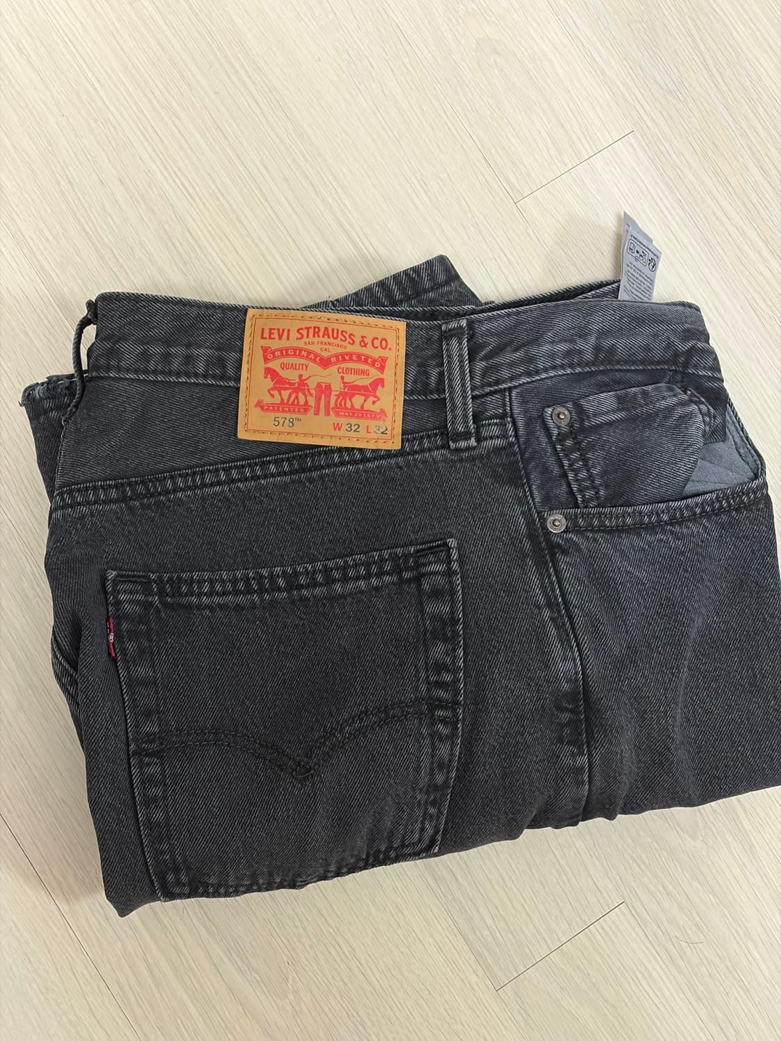 리바이스 578 흑청 32x32 사이즈 팝니다 상품이미지2