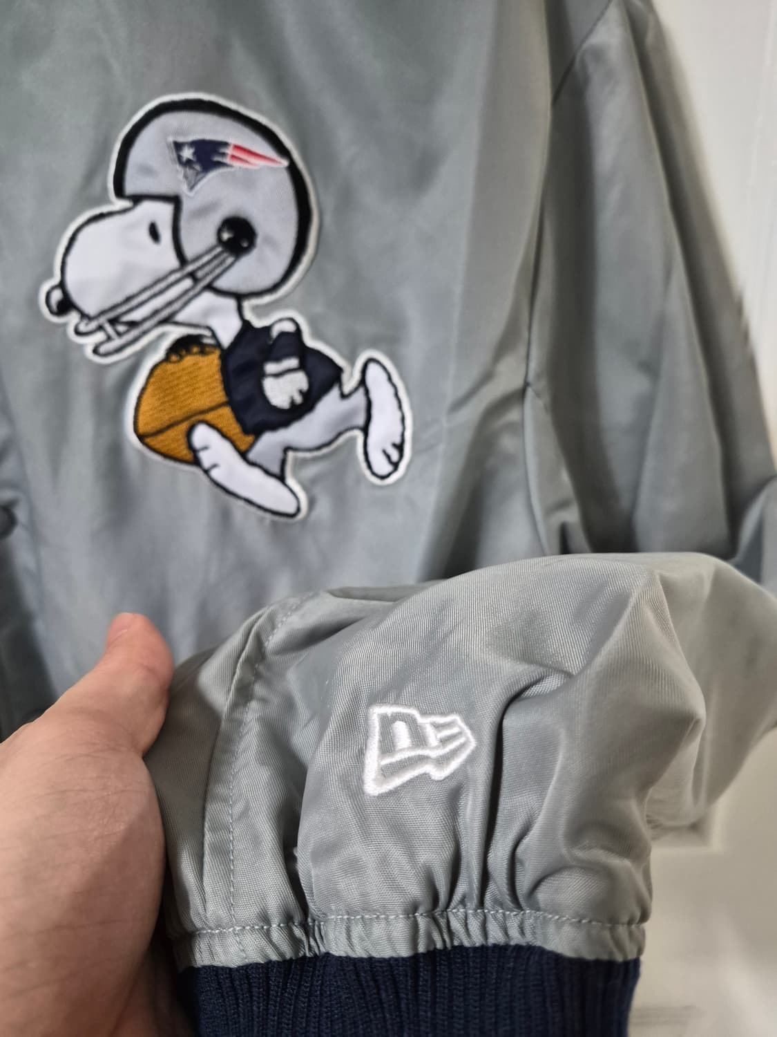 (L) 뉴에라 x 스누피 nfl 바시티 자켓 상품이미지6