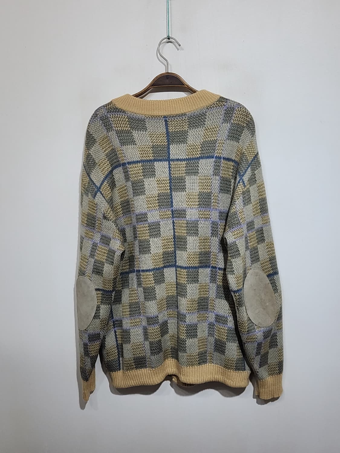 (XL) 라코스테 가디건 체크 라운드 포켓 캐주얼 기본로고  상품이미지5