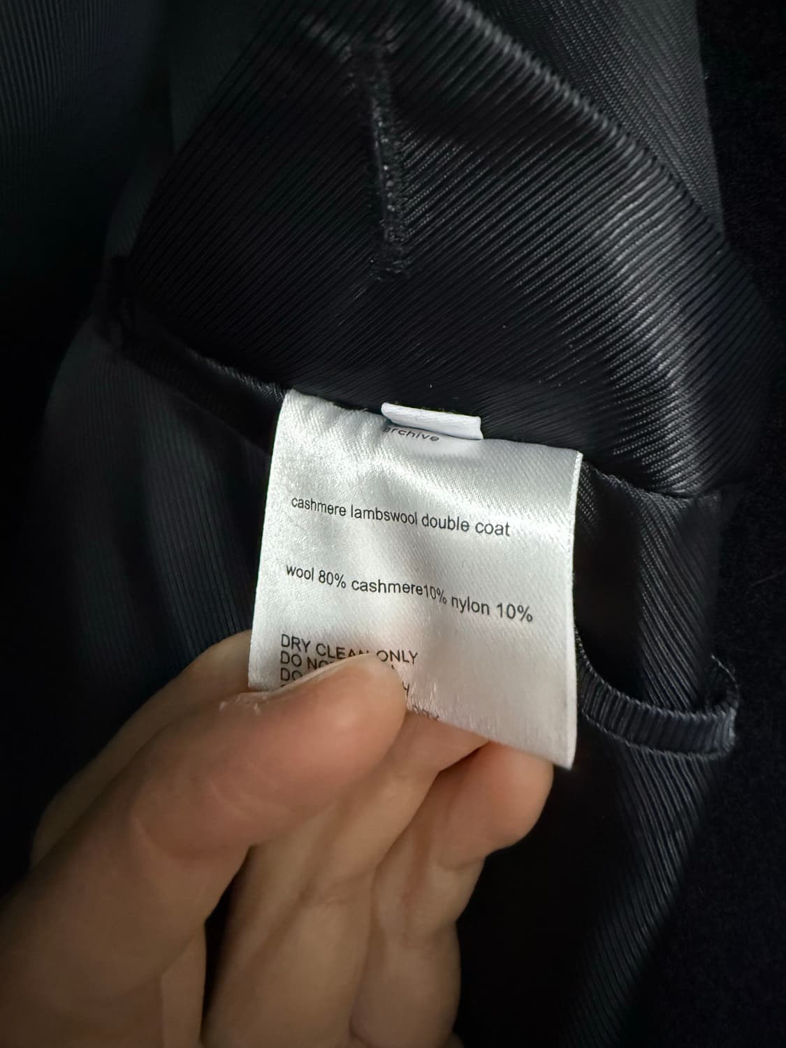 라벨아카이브 캐시미어 램스울 더블 코트 상품이미지5