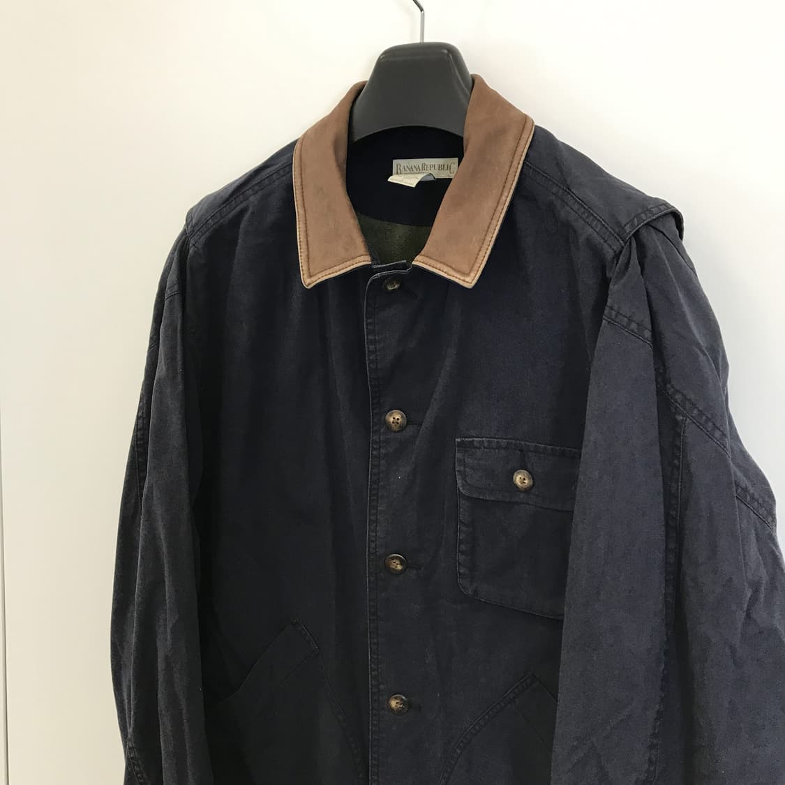 바나나리퍼블릭 90s 카라레더 워크자켓 [L] 상품이미지2