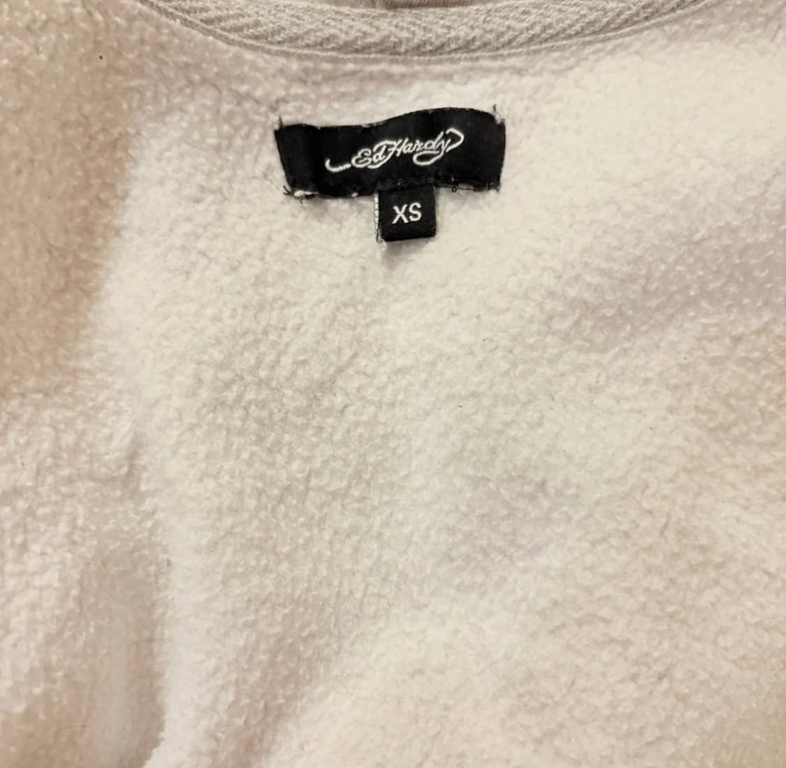 Ed hardy 에드하디 풀업 프린팅 롱 슬리브 크롭 후드집업 상품이미지5