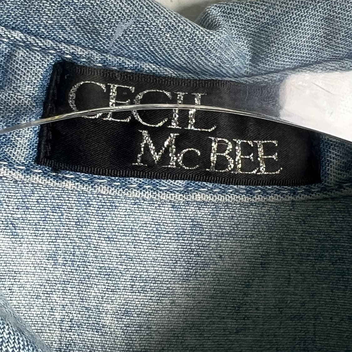 cecil mcbee 세실 맥비 웨스턴 데님 셔츠 M 상품이미지4