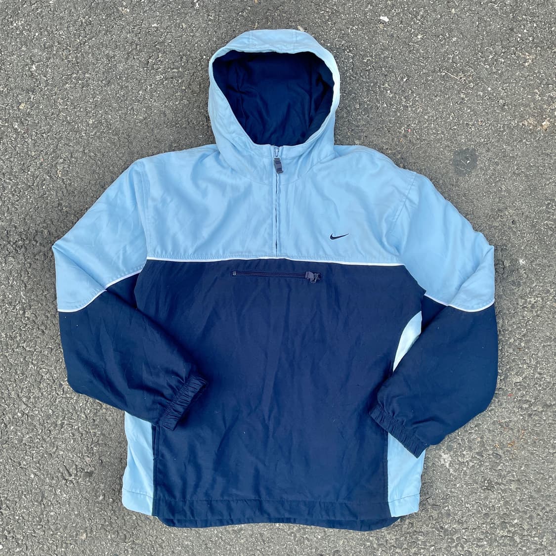 00s 나이키 대장급 빅로고 올드스쿨 아노락 트랙자켓 바람막이 실측 L 상품이미지3