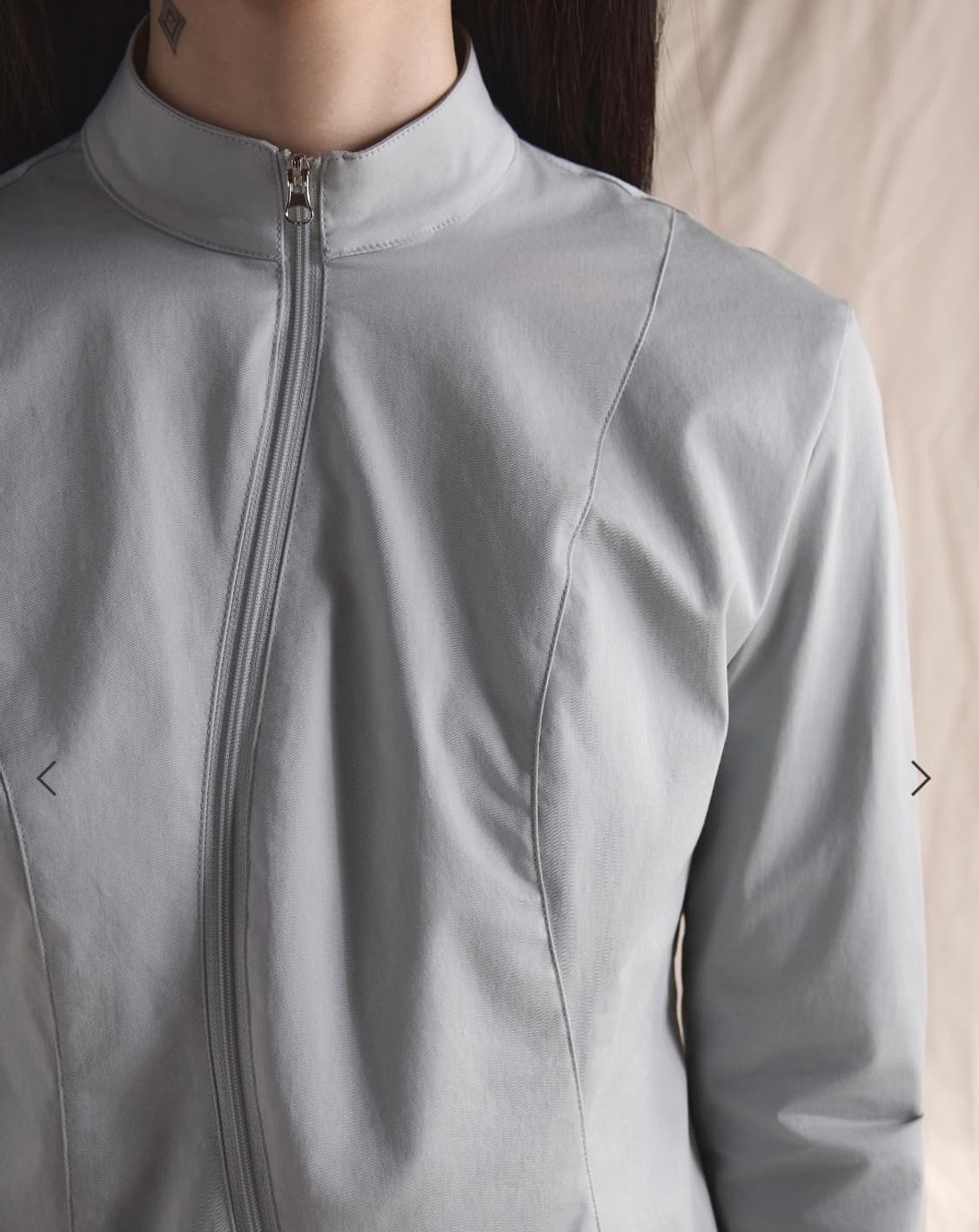 온타스 ontas WOMENS Wave Zip Shirt Ash Blue 상품이미지2