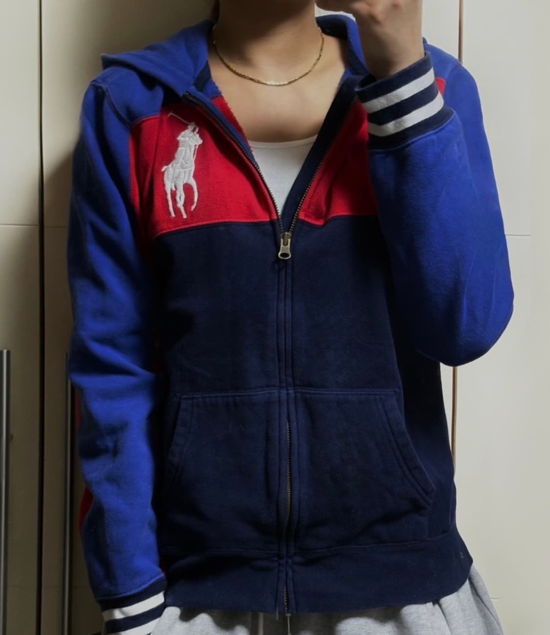 폴로 랄프로렌 빅포니 네이비 블루 후드집업 상품이미지1