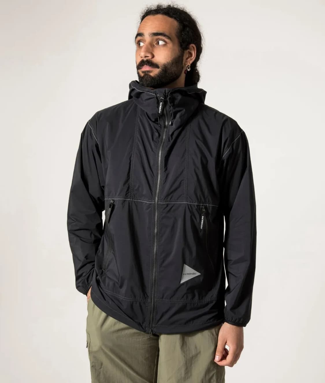 앤드원더 퍼텍스 윈드 자켓 블랙 XL 상품이미지7