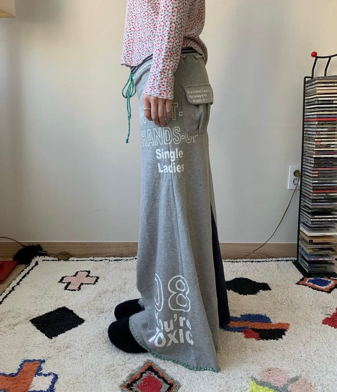 오요요 star cotton maxi skirt 상품이미지1