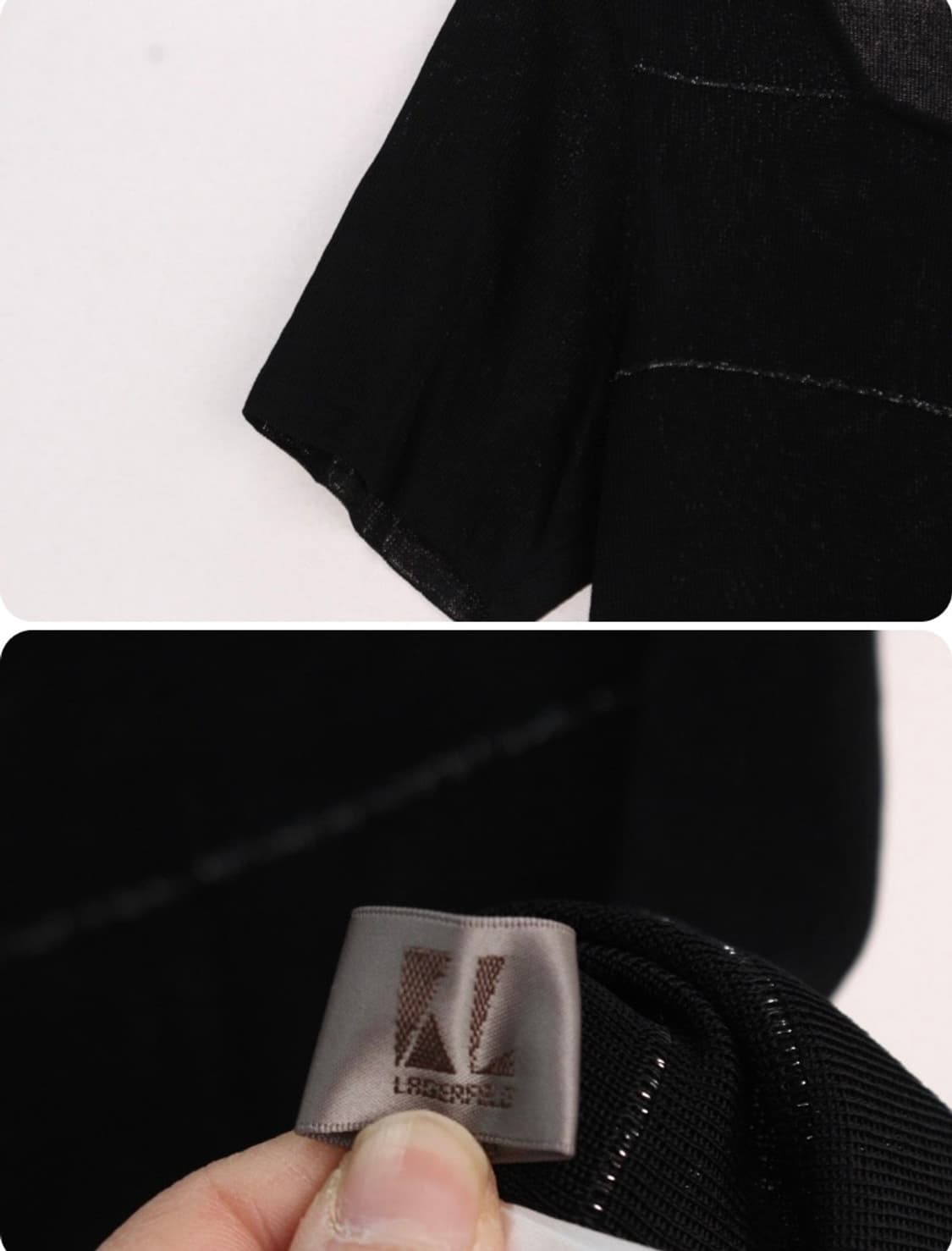 KARL LAGERFELD 빈티지 반팔 니트 상의 상품이미지3