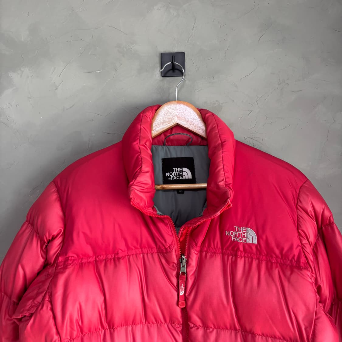 노스페이스 700 눕시 구스다운 패딩 빨강 상품이미지2