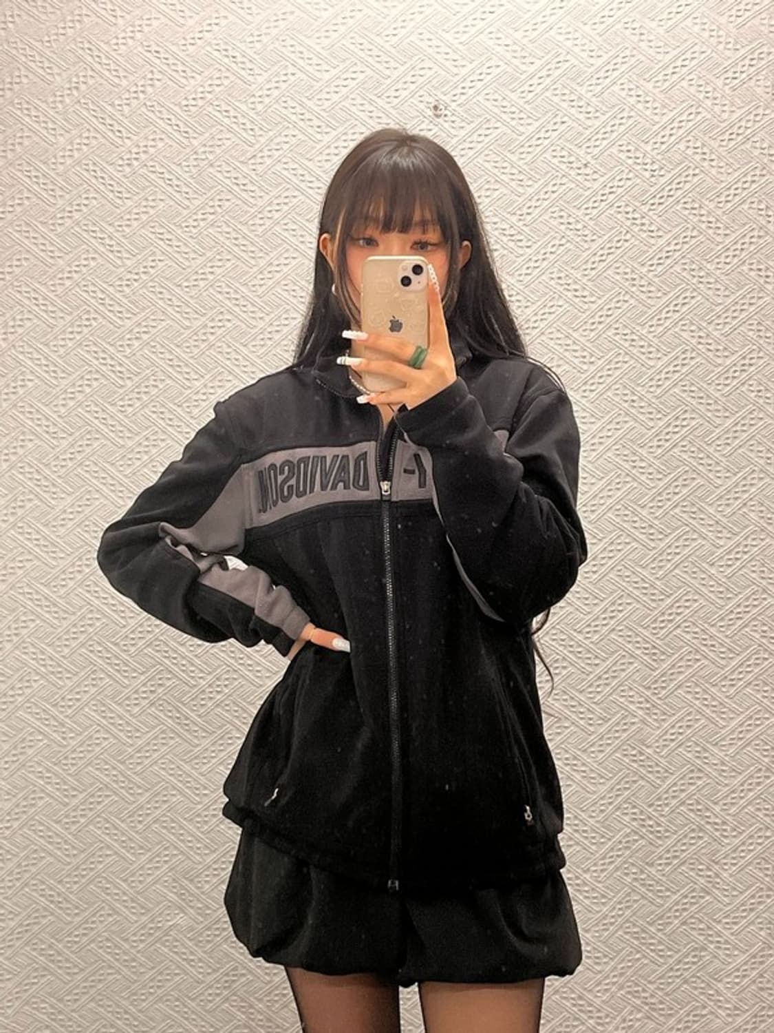 할리 데이비슨 올드스쿨 스트릿 모터사이클 레이싱 집업 S C10733 상품이미지2