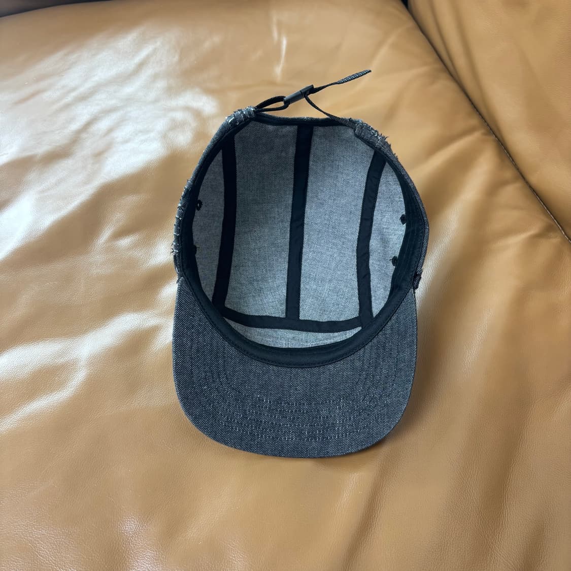 Supreme 슈프림 데님 블랙 캠프캡 모자 (Denim Black) 상품이미지6