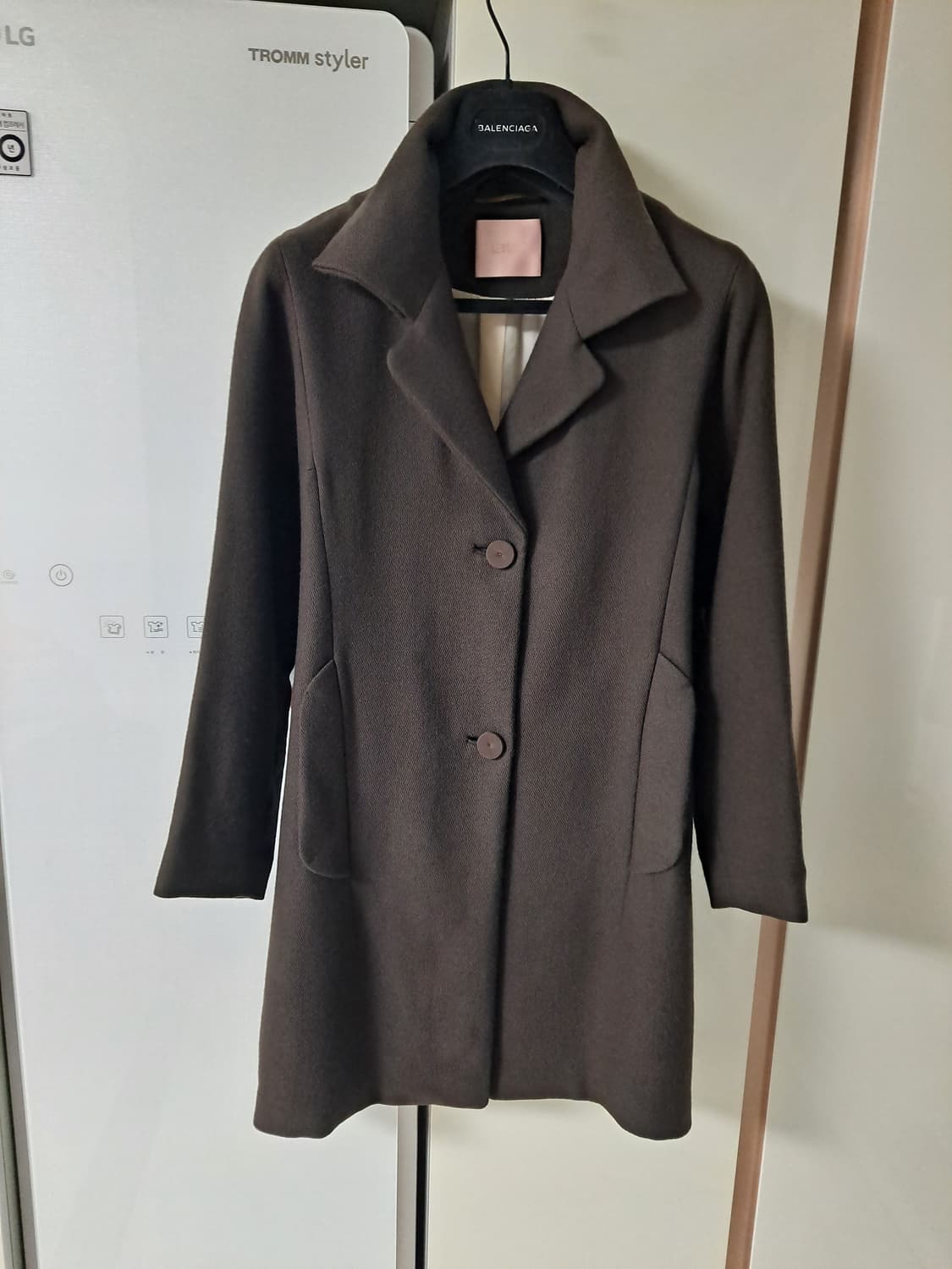lebeige 르베이지 딥프라운 하프 자켓 상품이미지1