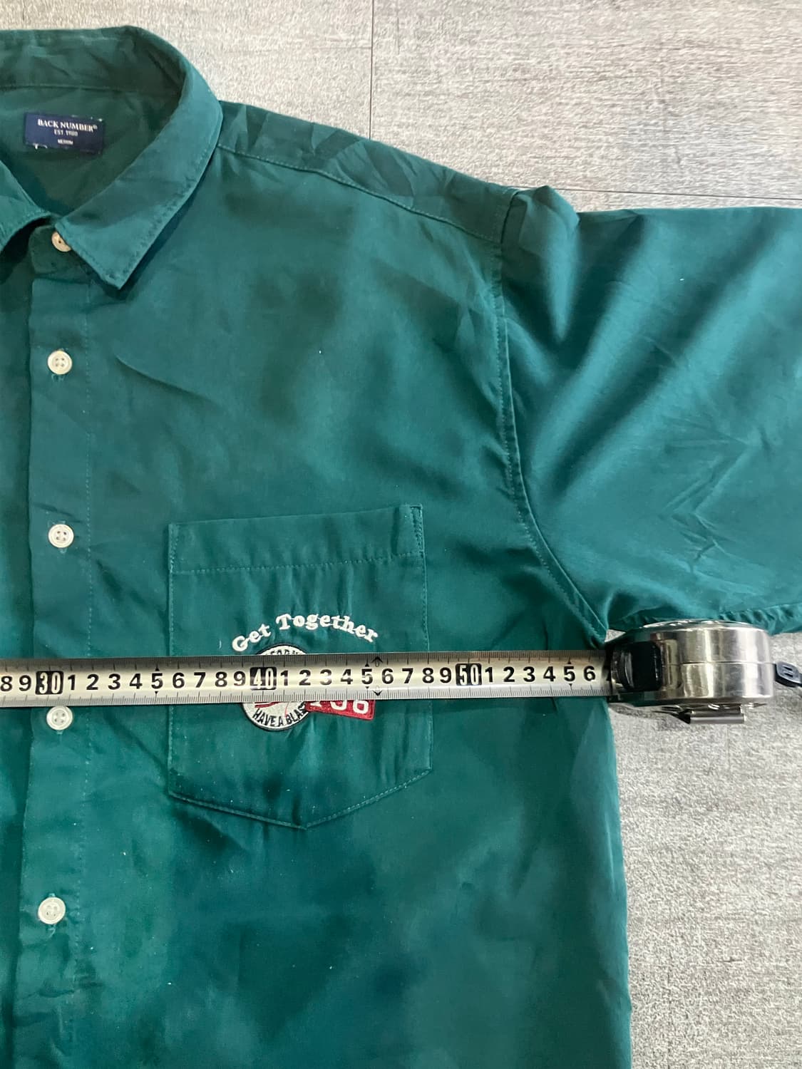 일본빈티지 Backnumber 올드스쿨스트릿 백로고 반팔셔츠 상품이미지3