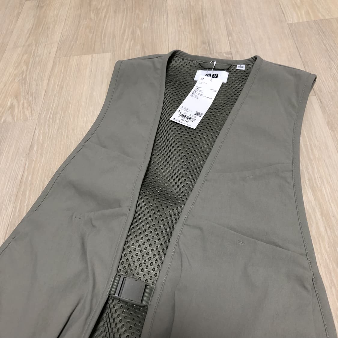 (L) 새상품 유니클로 U 르메르 유틸리티 베스트 그레이 상품이미지3