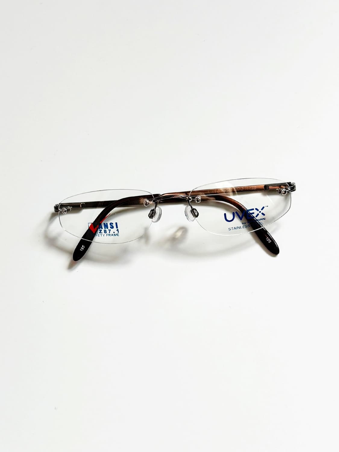 90s 독일제 UVEX 스퀘어 무테 인더스트얼 세이프티 빈티지 안경 상품이미지2