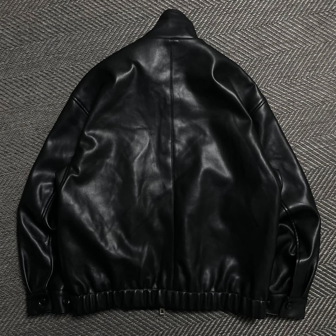 라퍼지 포 우먼 멀티포켓 하이넥 버핑레더 가죽 자켓y 5957 상품이미지3