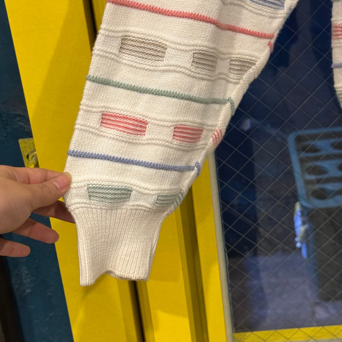 vintage 417 ven heusen 빈티지 박스 루즈 니트 상품이미지7