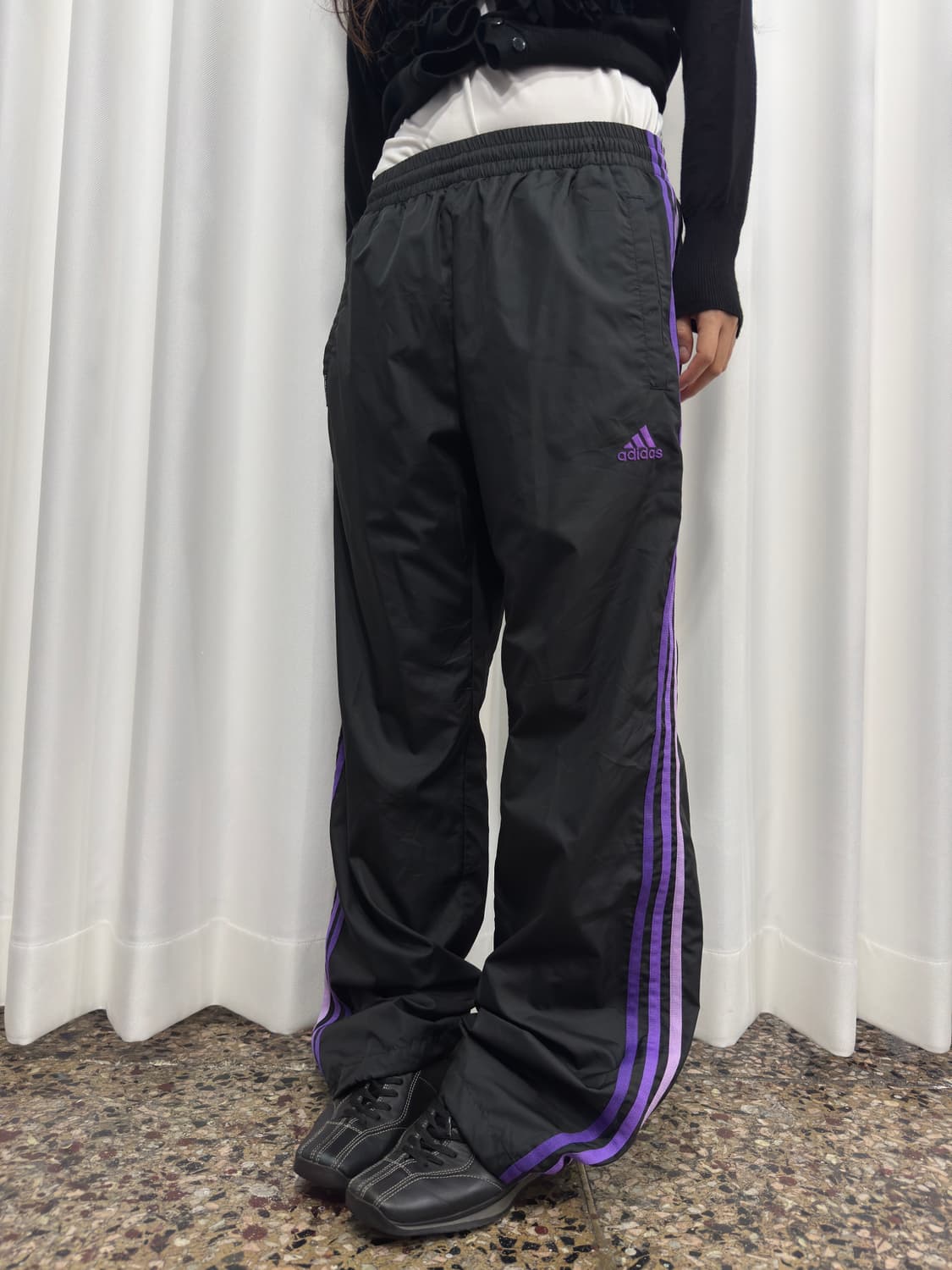 adidas purple line pants 상품이미지1