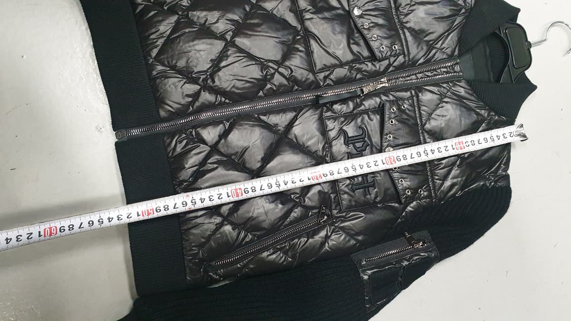 PELT 퀼팅 니트 패딩 점퍼 블랙 S(90) 상품이미지3