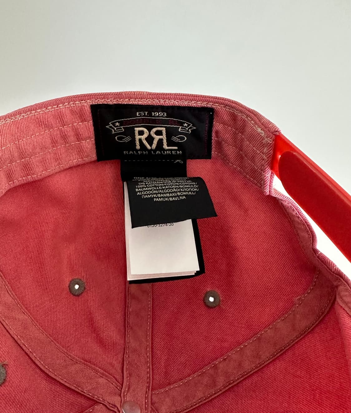 더블알엘 rrl 볼캡 모자 핑크 상품이미지4