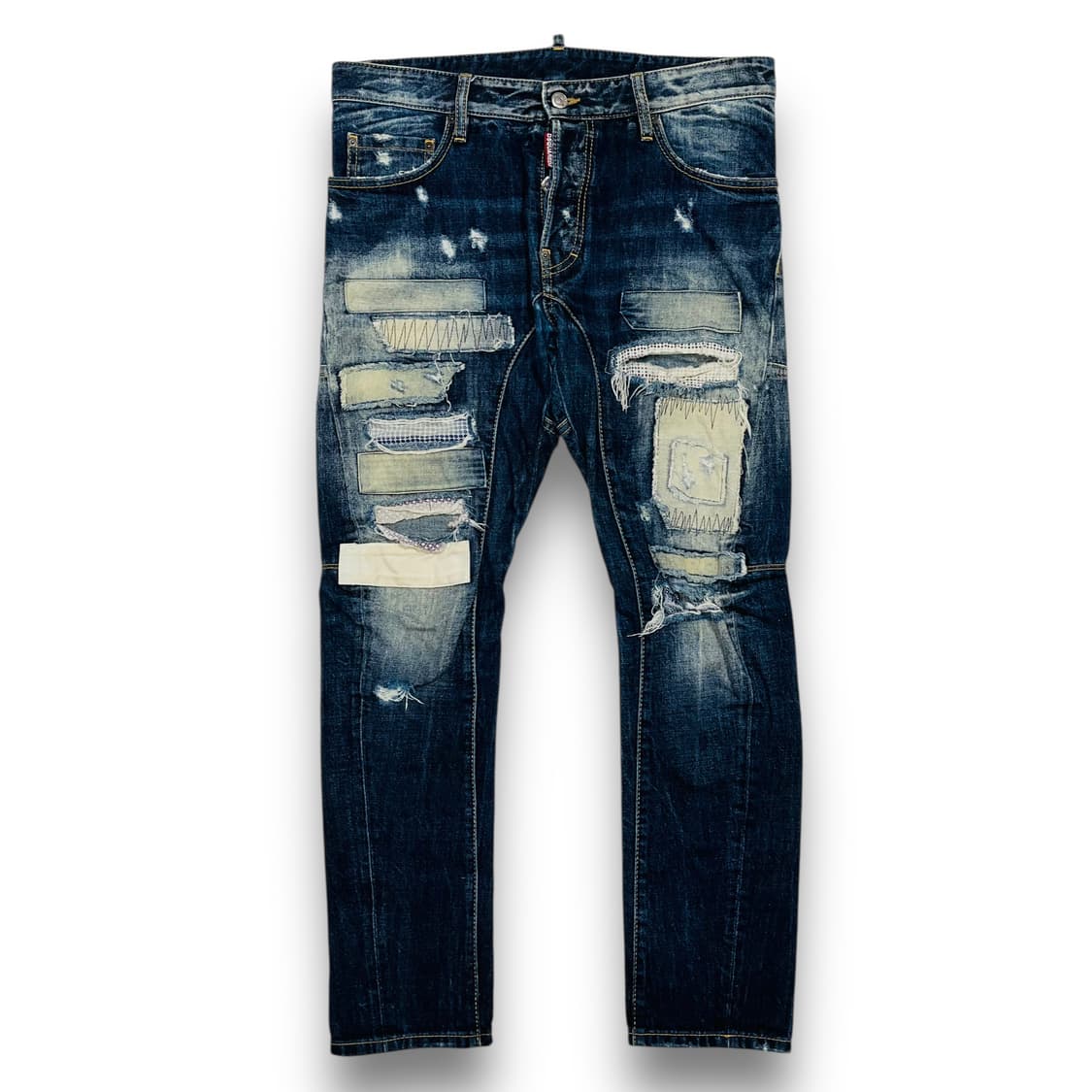 디스퀘어드2 Patchwork biker denim pants 상품이미지1