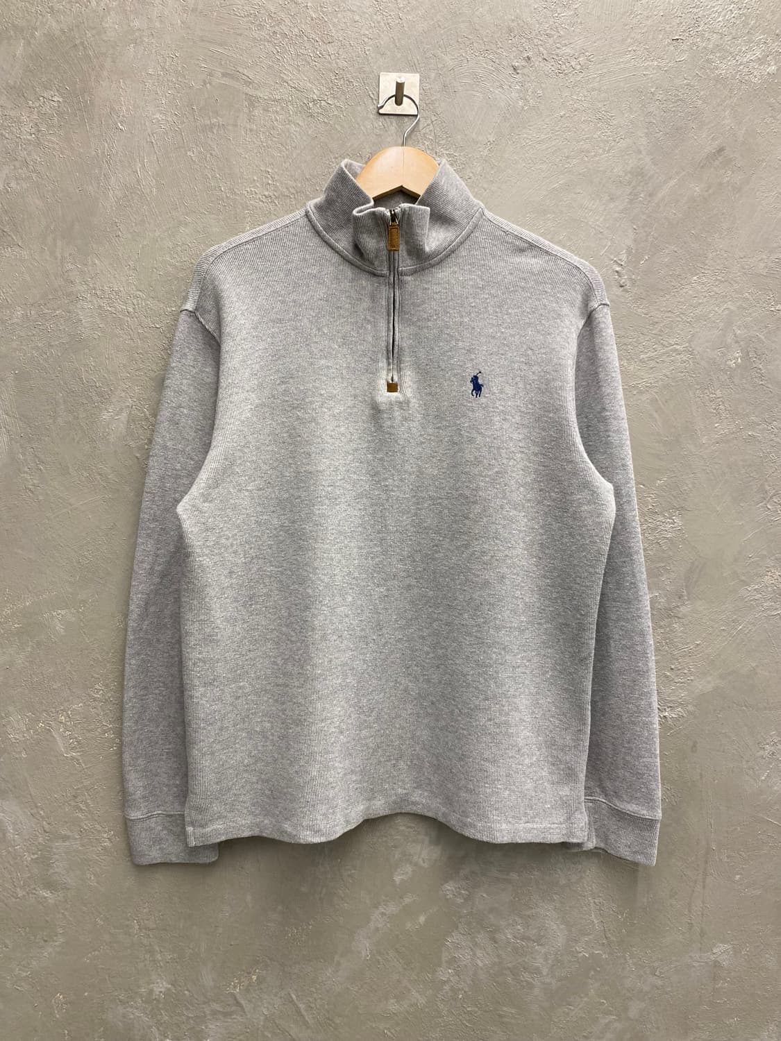 [L] Polo 폴로 랄프로렌 그레이 하프집업 니트 상품이미지1