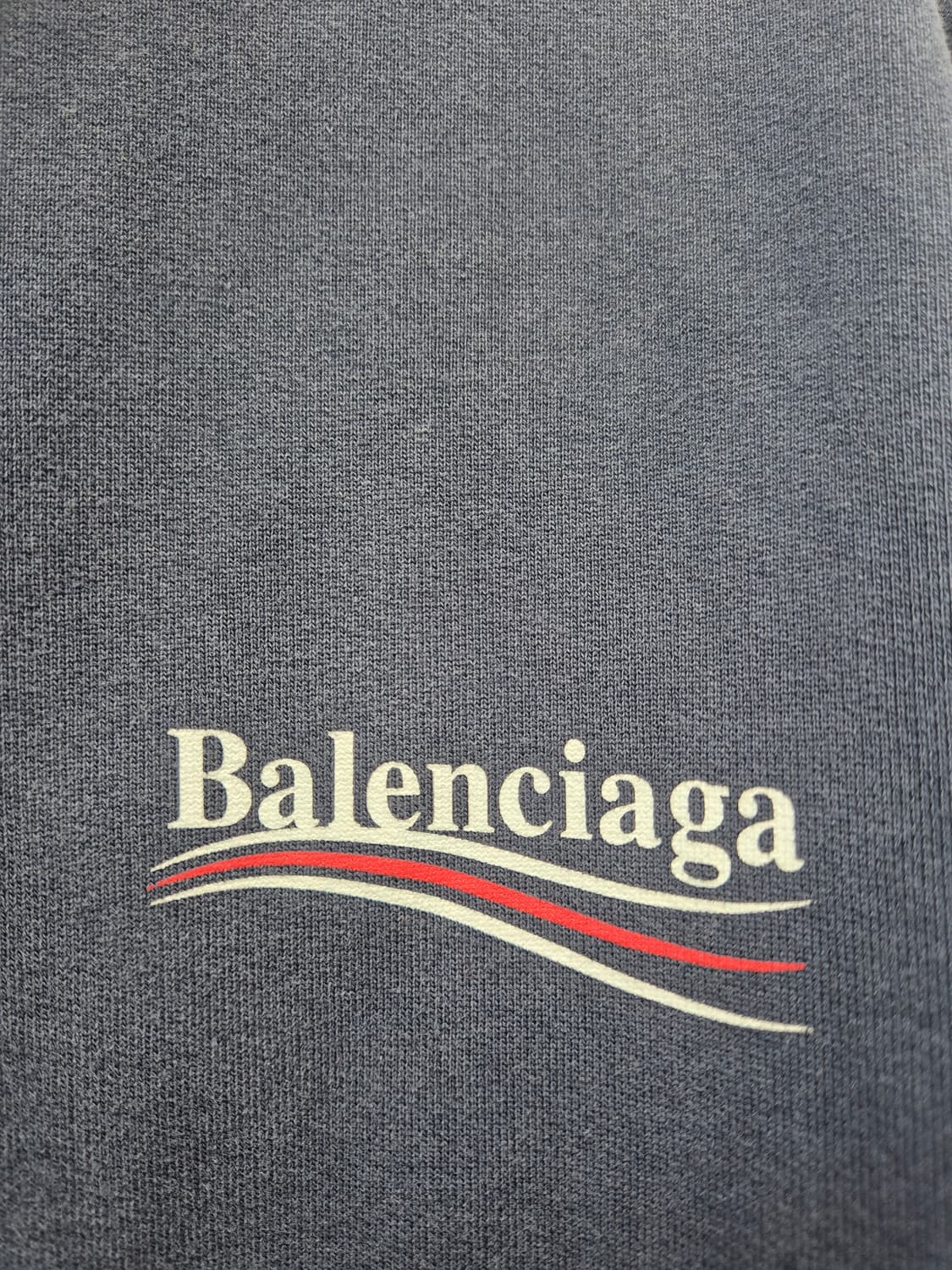 발렌시아가 후드티 폴리티컬 캠페인 라지 그레이 / 100(정품) 상품이미지3