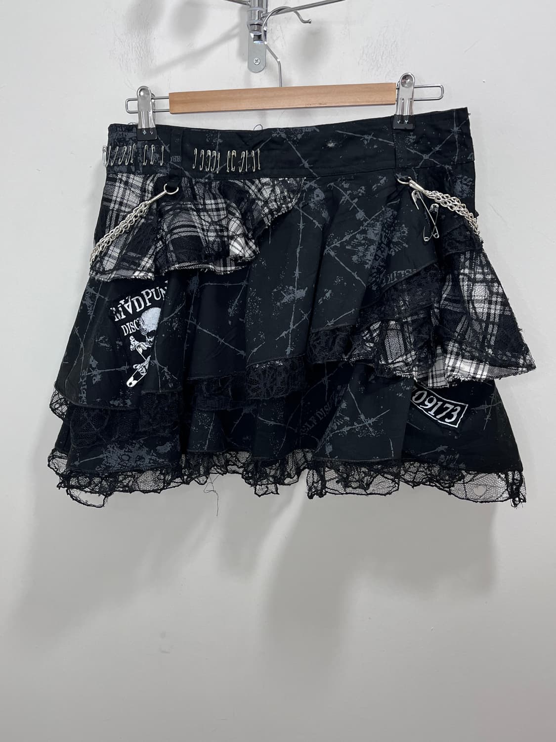 MAD PUNKS 매드 펑크 블랙 스커트 치마 상품이미지4