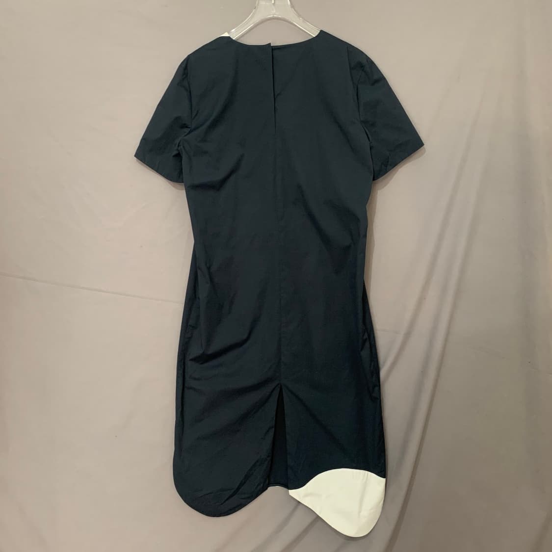 RECTO 렉토 컬러블럭 커브드 반팔 스판 원피스 상품이미지3