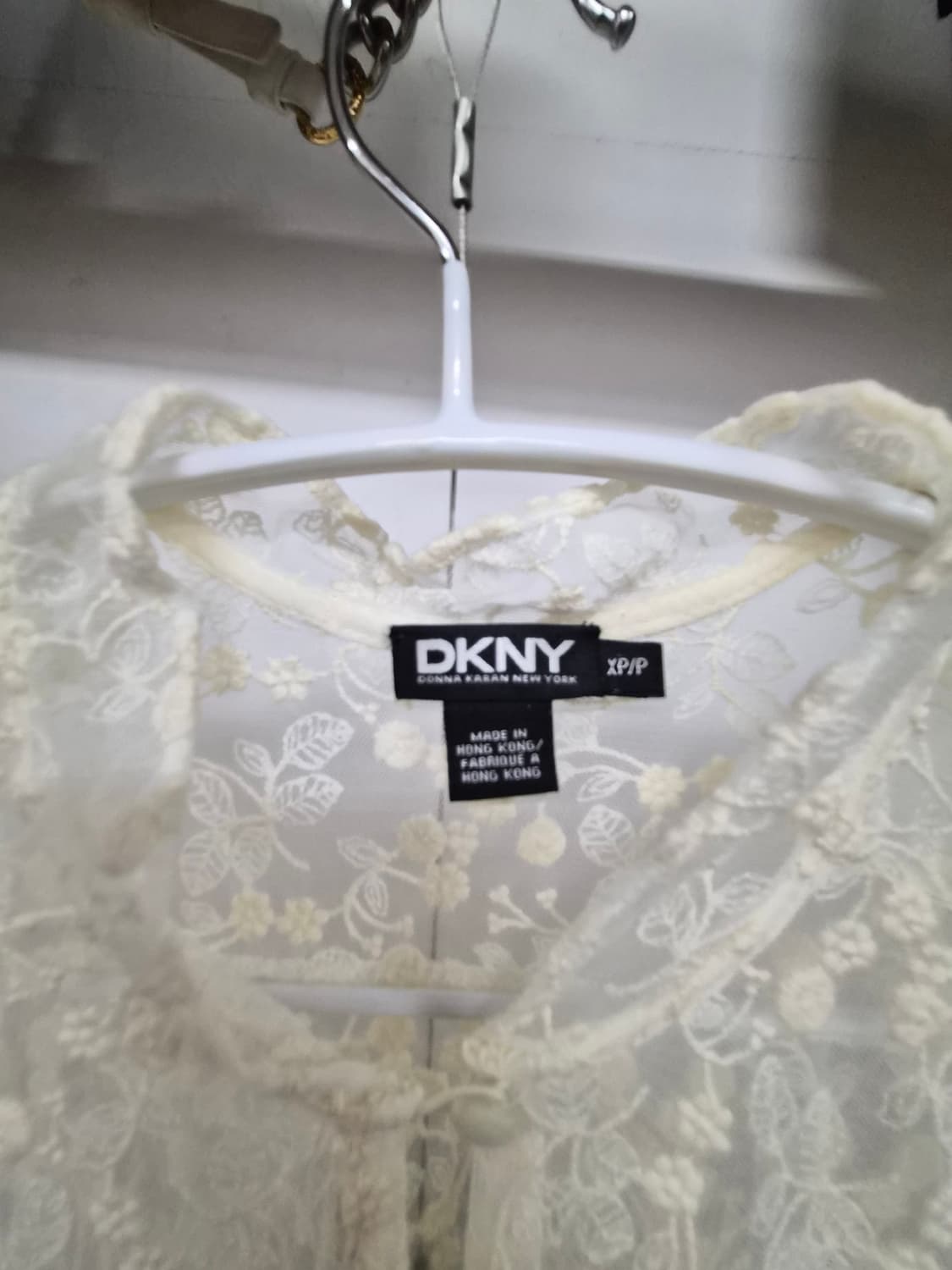 DKNY 자수 레이스 원피스. 상품이미지4