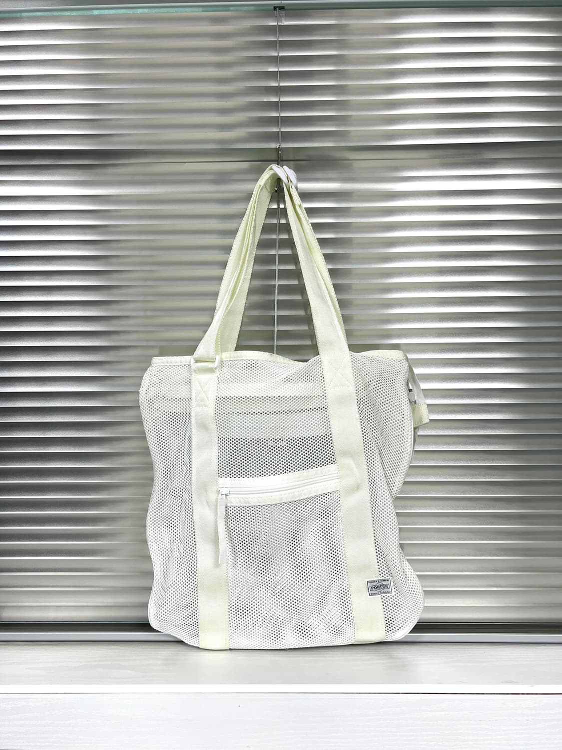 PORTER - MESH SHOULDER TOTE BAG (White) 상품이미지7