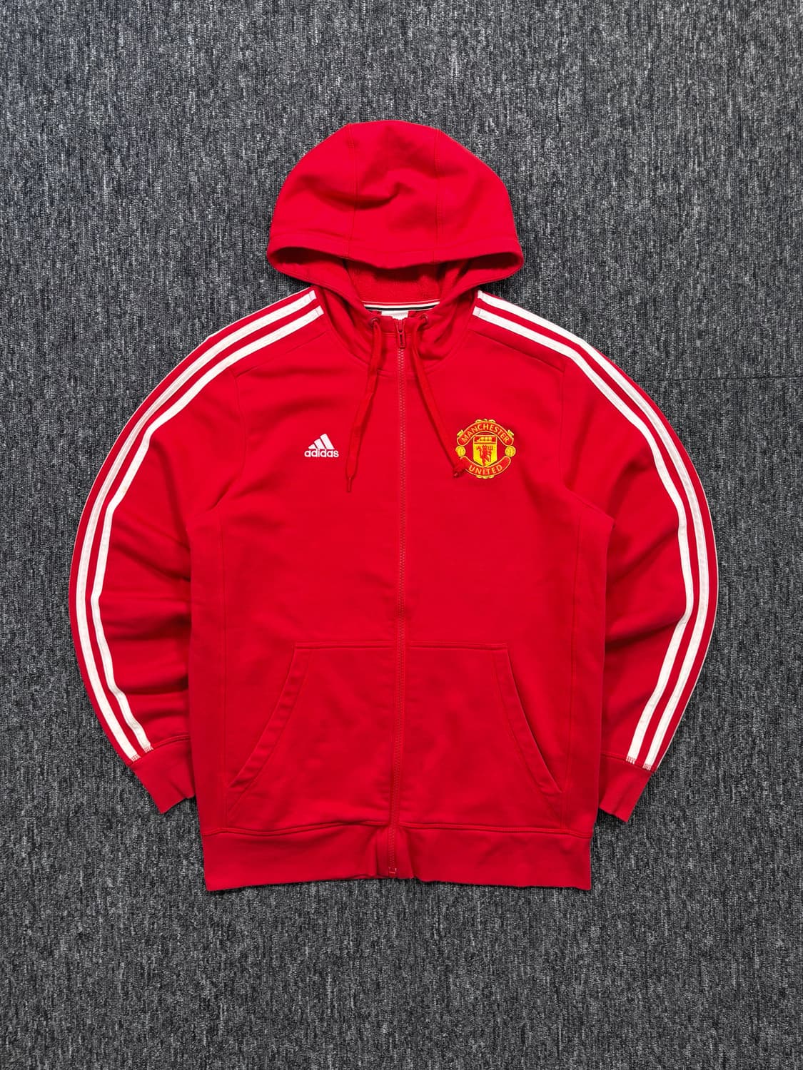 아디다스 맨체스터 유나이티드 레드 후드집업 상품이미지5