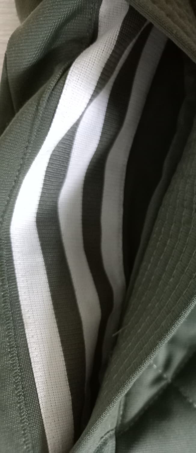 아디다스 희귀 대장급 퀄팅 카키 트랙탑 저지 져지집업 95/M 상품이미지6