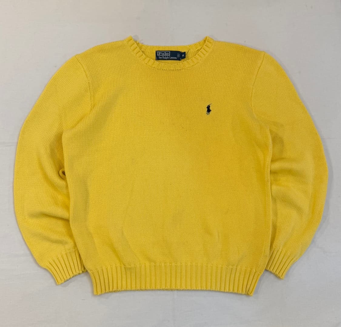 폴로 랄프로렌 코튼 니트 옐로우 상품이미지1
