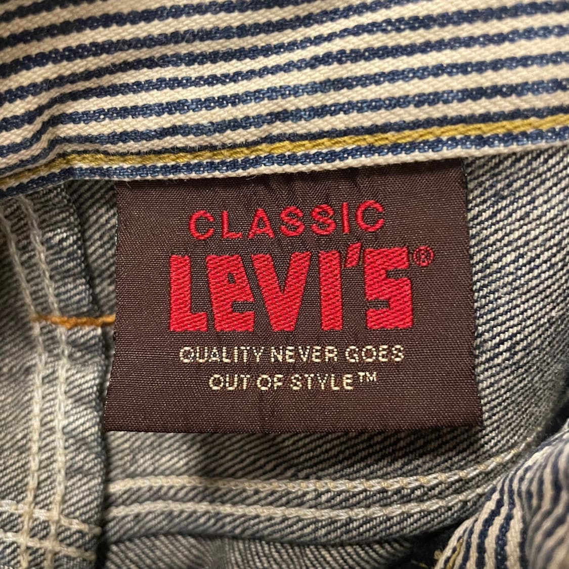 00s Levis 502 제팬 라인 지퍼 플라이 워싱 데님 팬츠 상품이미지8
