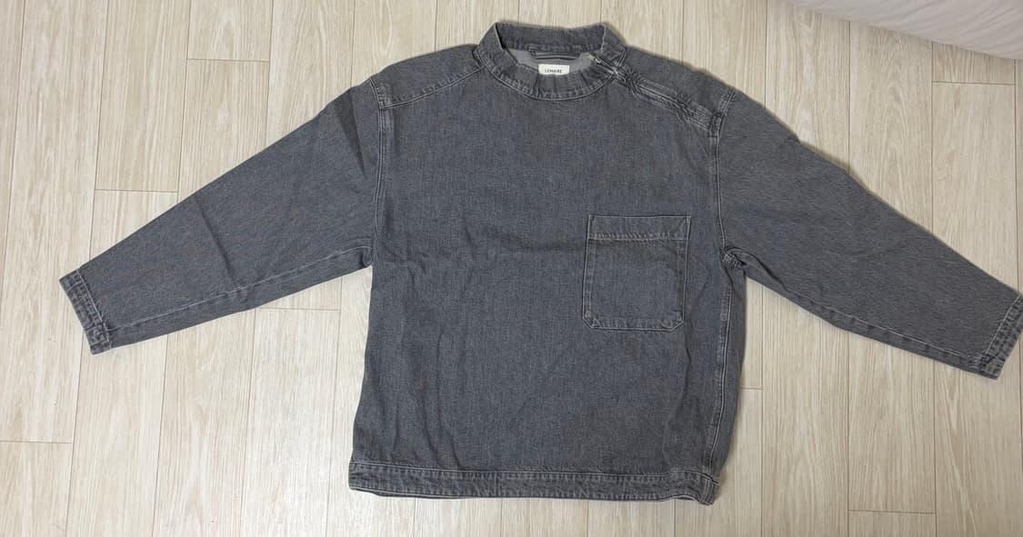 르메르 22SS 스톤 그레이 데님 탑 M 상품이미지3