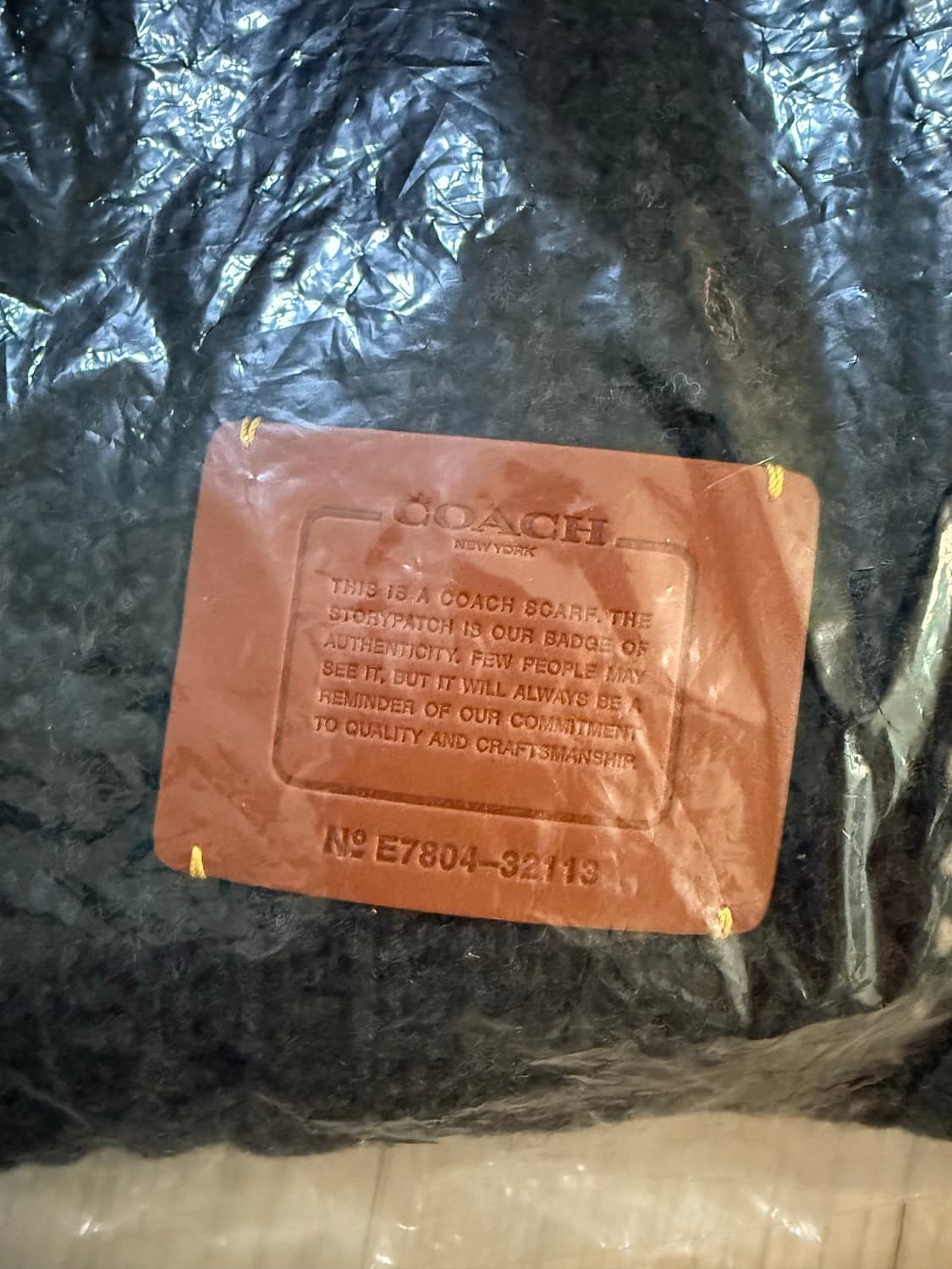 코치 차콜 오버사이즈 머플러 새상품 상품이미지3