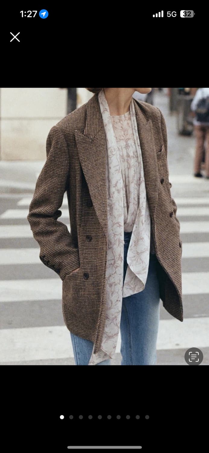 FINNE 핀느 해리스트위드 더블 자켓 상품이미지7