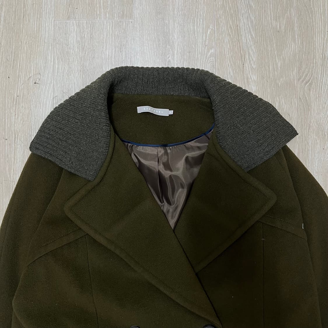 스테파넬 여성 캐시미어 클래식 더플 코트 M(95) 상품이미지3