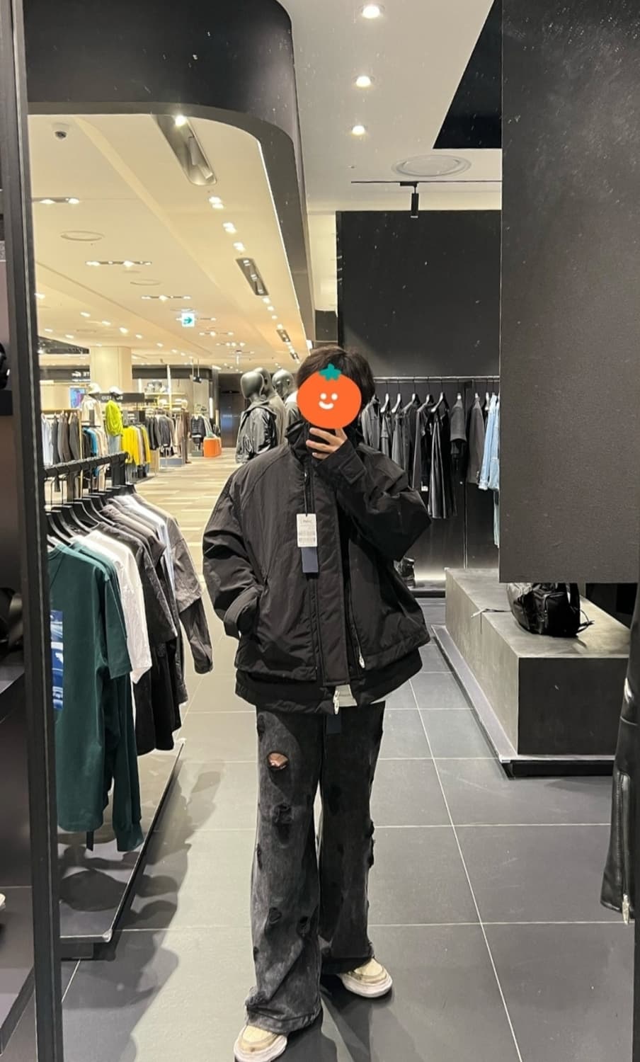 준지 159만 레이어드 스탠카라 봄버 상품이미지9