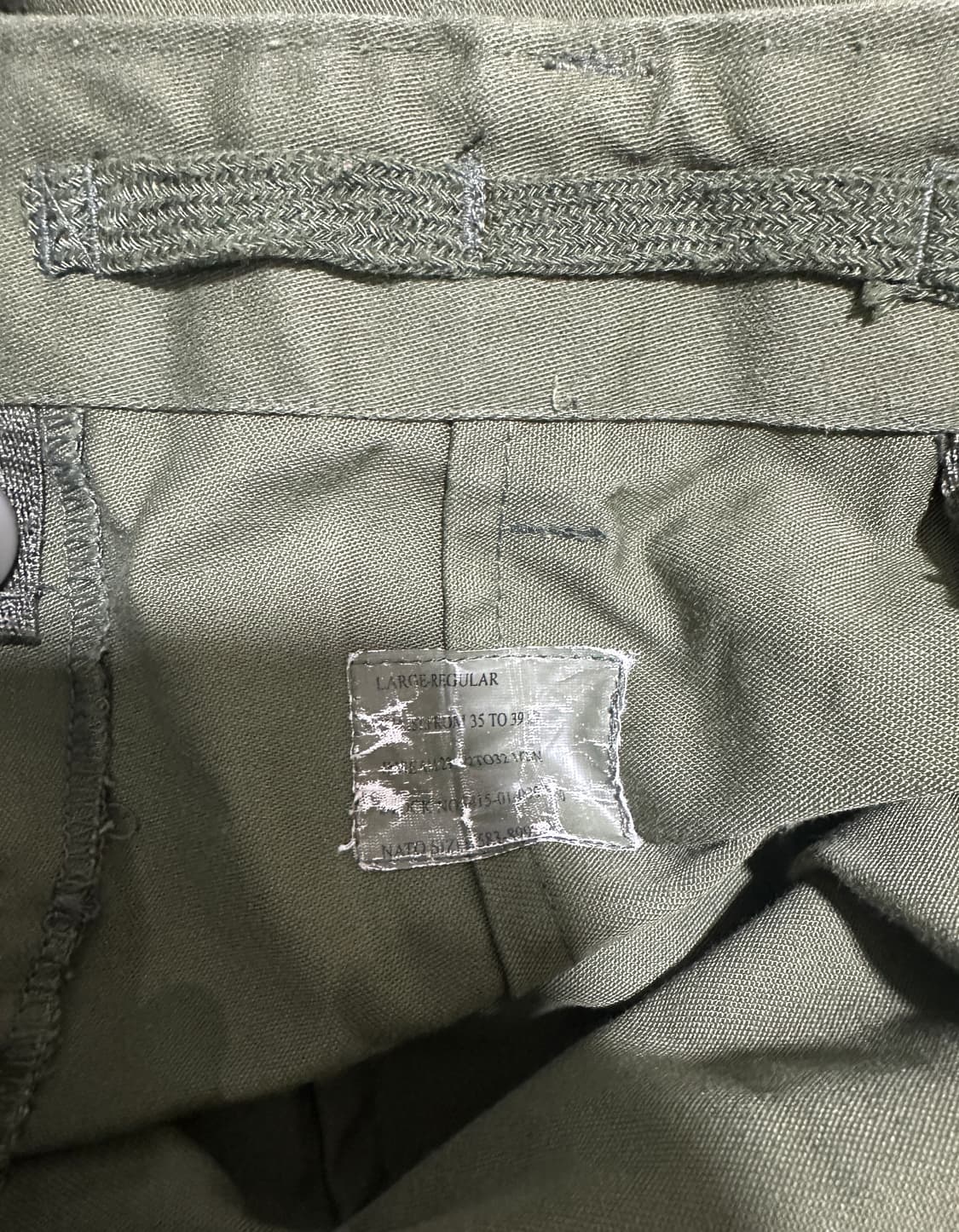 M65 오리지널 미군 밀리터리 필드팬츠 카고 팬츠 34 / 36 / 38 상품이미지4